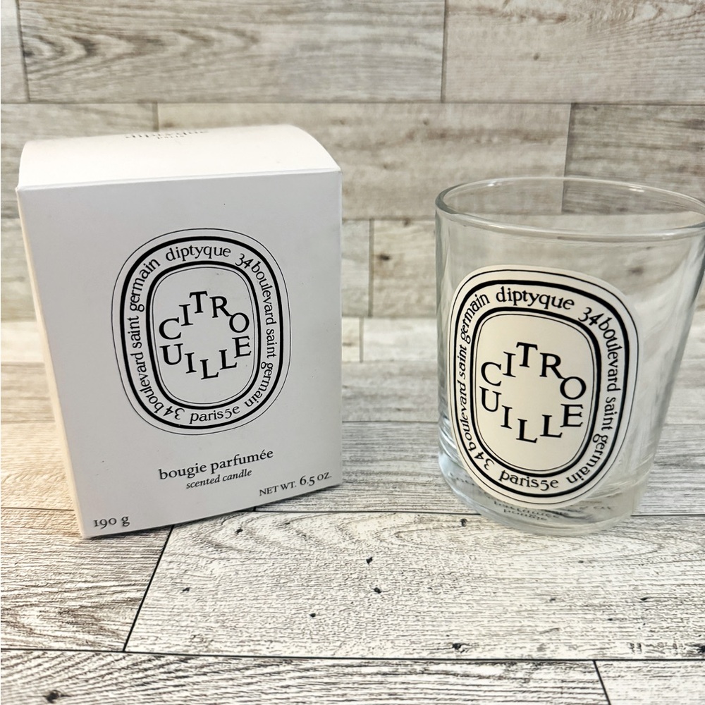 Diptyque Empty Glass Candle Jar Citrouille